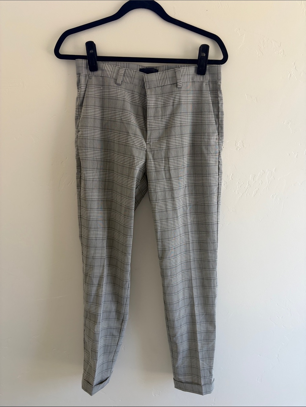 H&M Gray Plaid Men's Chinos